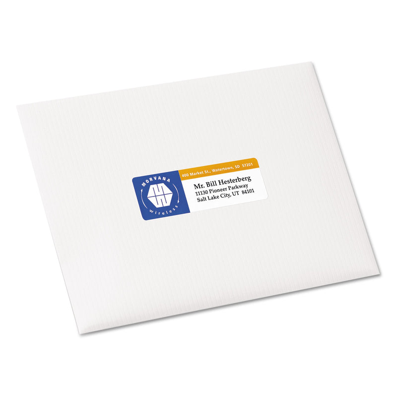 Avery Laser Labels, Matte, Mailing, 3-3/4 x 1-1/4, 300 per Pack (6879), White 300 labels