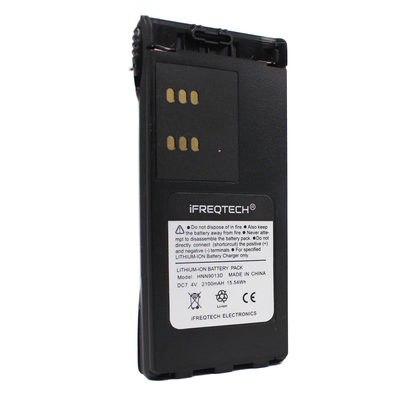 Battery for Motorola HT750 HT1225 HT1250 HT1550 HNN9013 HNN9013D 2100mAh Li-ion Battery with Belt Clip