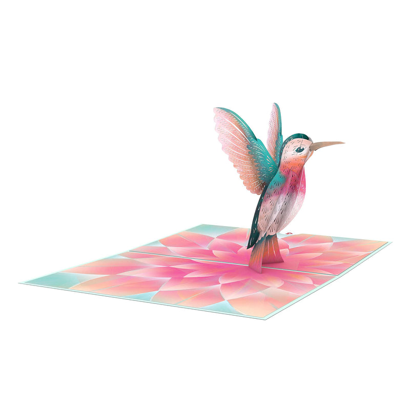 Lovepop Lovely Hummingbird Pop Up Card, 5x7 - 3D Greeting Card, Birthday Cards for Wife, Cards for Mom, Thinking of You, Anniversary Card
