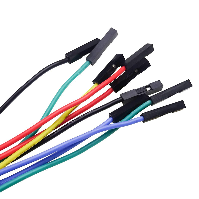 Goupchn Stackable Banana Plug to Breadboard Female Jumper Wires Soft Flexible Silicone Test Leads for Electrical Testing P1530