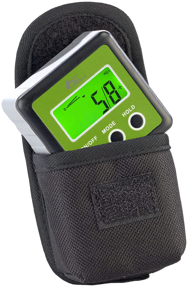 AGT Professional Inclinometer: Digital Protractor, Illuminated LCD Display, Aluminum, IP54, 0-360° (Spirit Level, Digital Inclinometer, Digital)