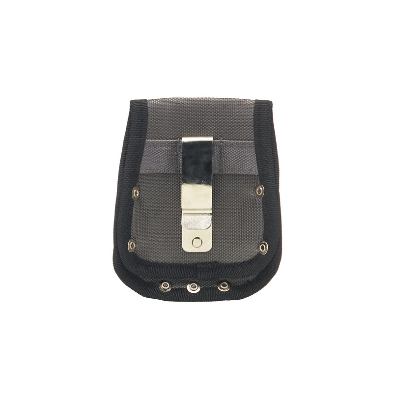 AWP Tape Measure Pouch | Heavy-Duty Polyester Tape Measure Holder with Steel Belt Clip, Black, 6" H x 3" D x 4.5" W
