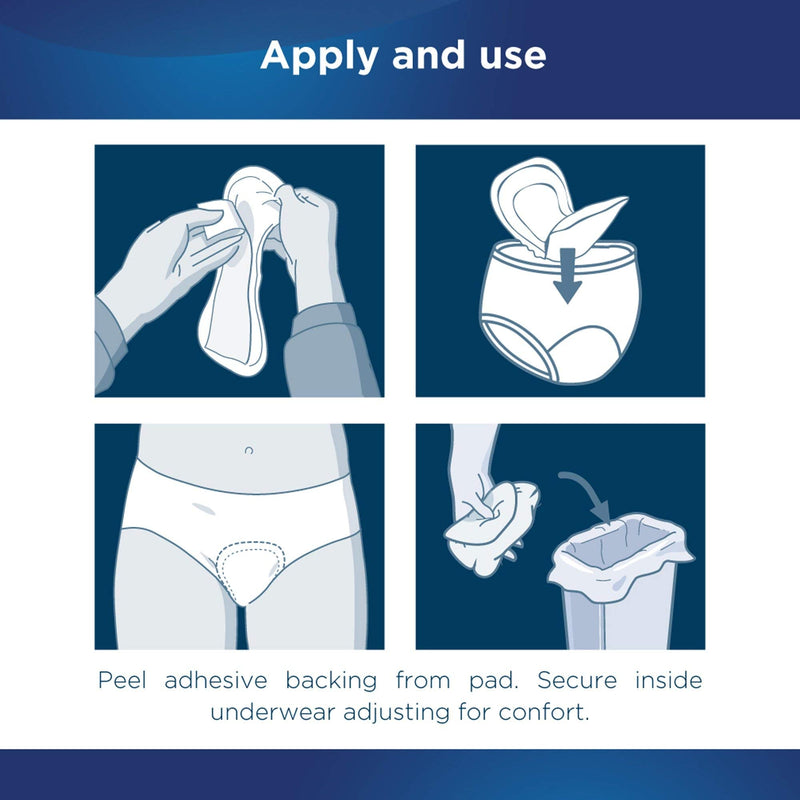 Attends Discreet Bladder Control Pads, Moderate Absorbency Liner Pads, ADPMOD - Pack of 20
