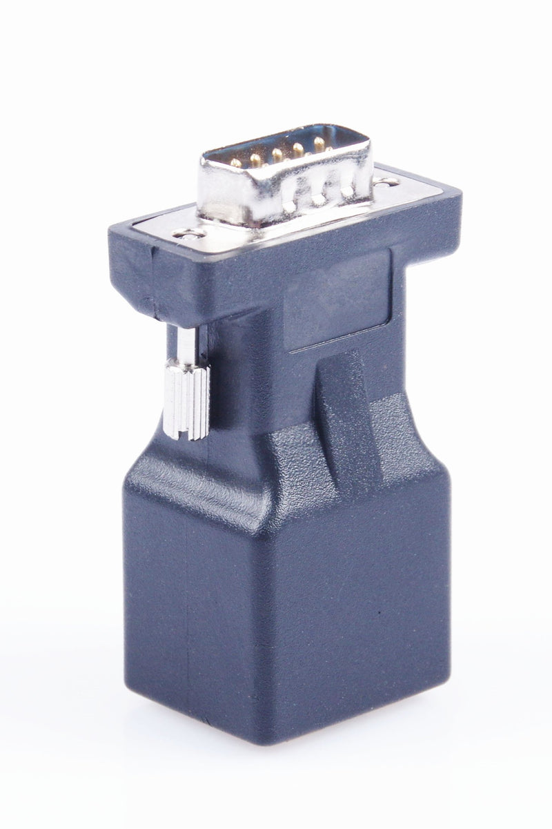 LM YN DB9 RS232 Male Port to RJ45 Female Connector Card DB9 Serial Port Extender to LAN CAT5 CAT6 RJ45 Network Ethernet Cable Adapter