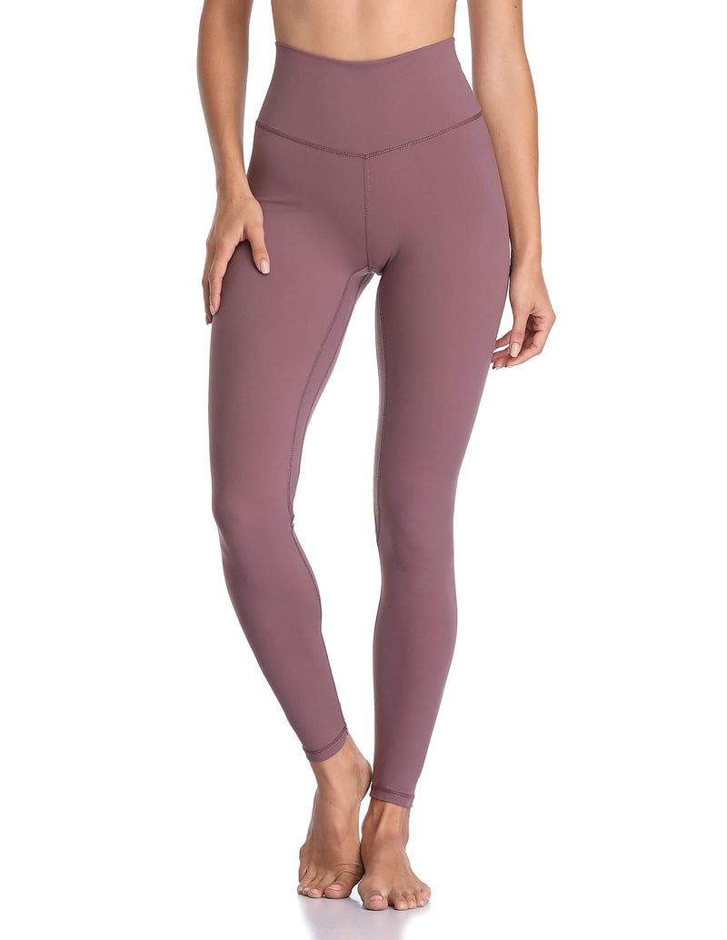 Colorfulkoala Women's Buttery Soft High Waisted Yoga Pants Full-Length Leggings Dusty Red X-Small