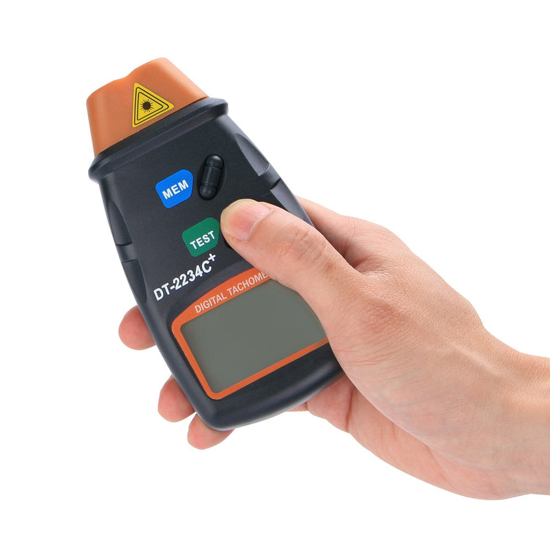 AGPtek® Professional Digital Laser Photo Tachometer Non Contact RPM Tach DT-2234C+