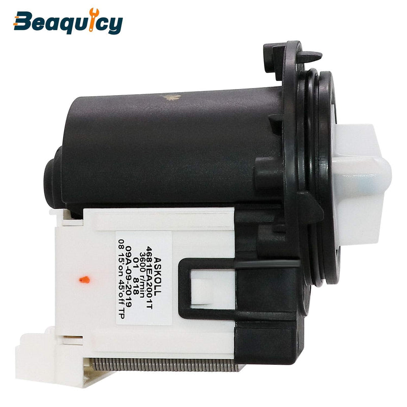 4681EA2001T Washer Drain Pump Motor by Beaquicy - Replacement part for Ken-more and L-G Washing Machine (OEM 4681EA2001T Original Version)