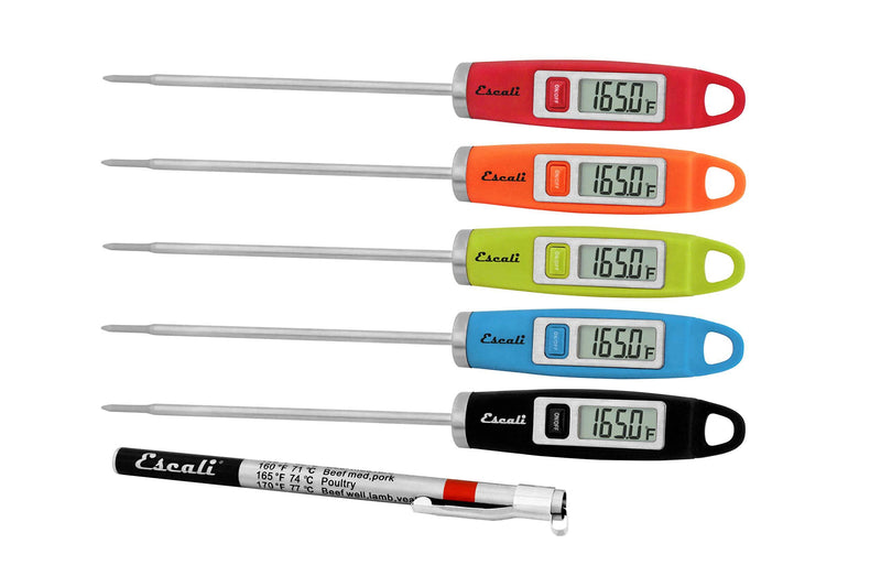 Escali DH1 Gourmet Digital Thermometer, NSF Certified-Black, Standard Black