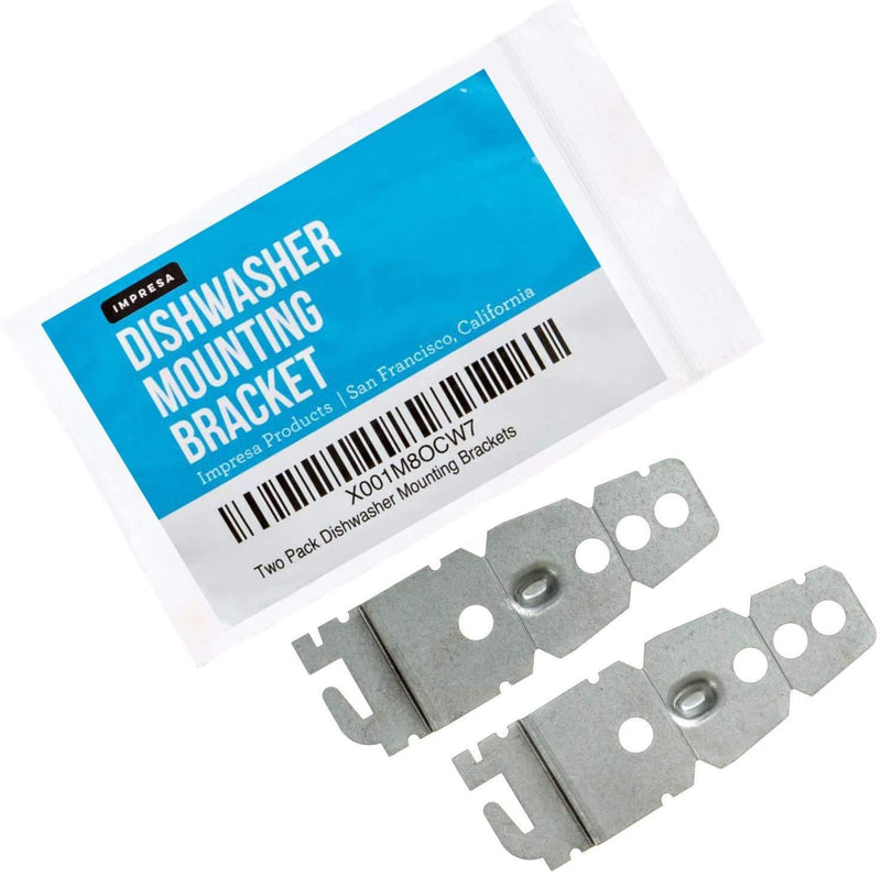 2-Pack Undercounter Dishwasher Bracket Replacement - Whirlpool -Compatible - Compare to 8269145 / WP8269145 - Replacement Dishwasher Upper Mounting Bracket