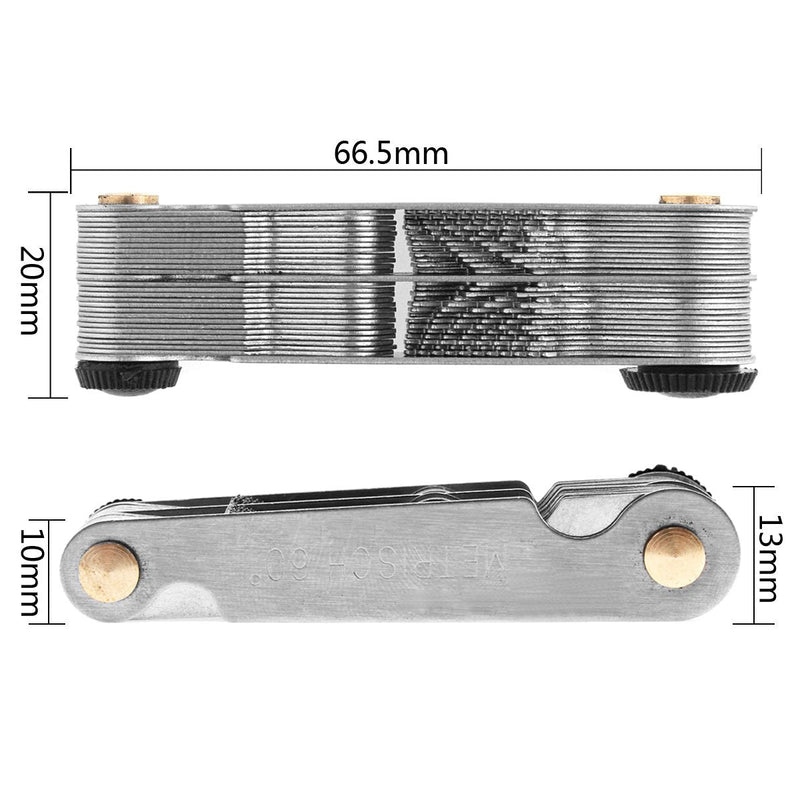 【The Best Deal】OriGlam Screw Thread Pitch Cutting Gauge Tool, Stainless Steel Metric Screw Pitc