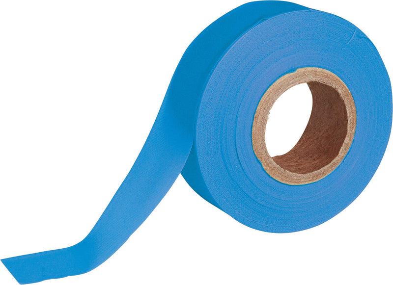 Brady Fluorescent Blue Flagging Tape for Boundaries and Hazardous Areas - Non-Adhesive Tape, 1.188" Width, 150' Length (Pack of 1) - 58351 1.1875" x 50'