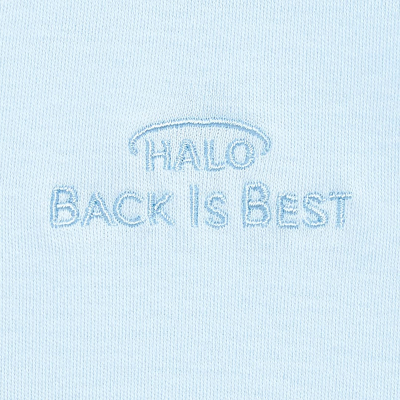 HALO Sleepsack 100% Cotton Wearable Blanket, TOG 0.5, Baby Blue, Large