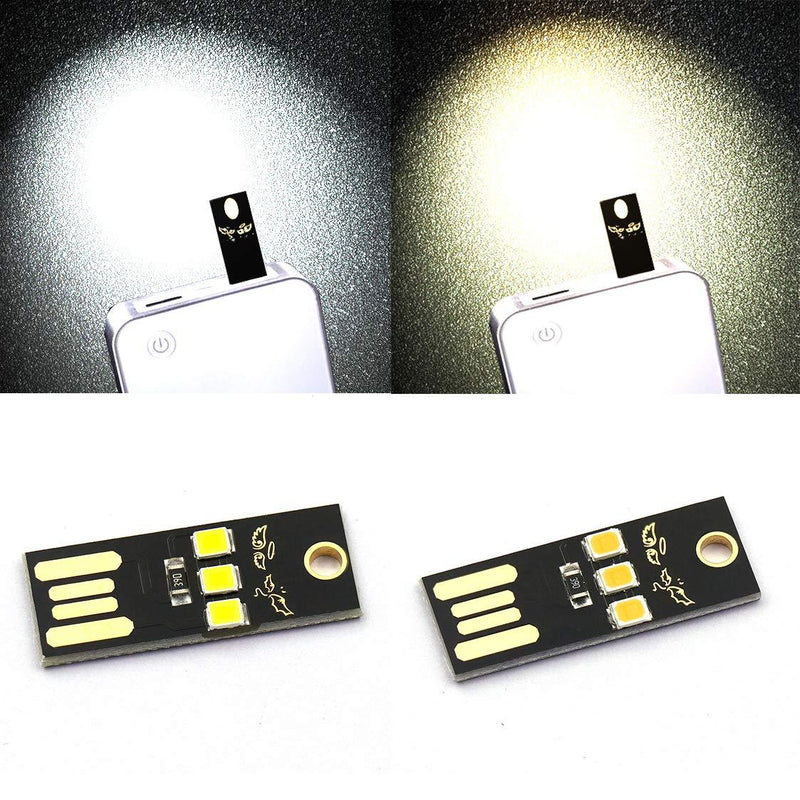 DaFuRui 12 pcs 4 Kinds of USB Light Keychain Super Bright LED Mini USB Port Portable Night Light for Laptop Keyboard Light