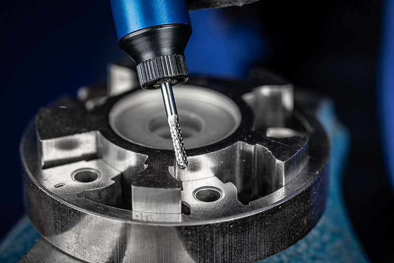 PFERD HM burr set, 3 pieces, cut 3 PLUS, shaft ø 3mm, burr ø 3mm, 21901504 - for universal applications on the most important industrially used materials