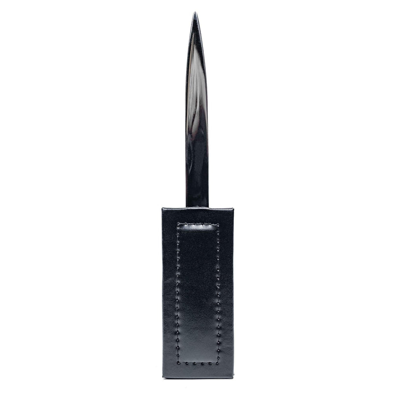 Dacasso Black Bonded Leather Letter Opener