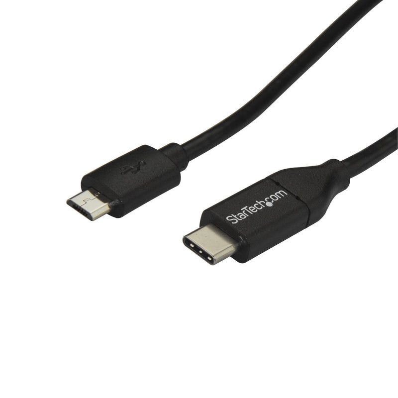 StarTech.com USB C to Micro USB Cable 2m 6ft - USB-C to Micro USB Charge Cable - USB 2.0 Type C to Micro B - Thunderbolt 3 Compatible (USB2CUB2M) 6 ft/ 2 m