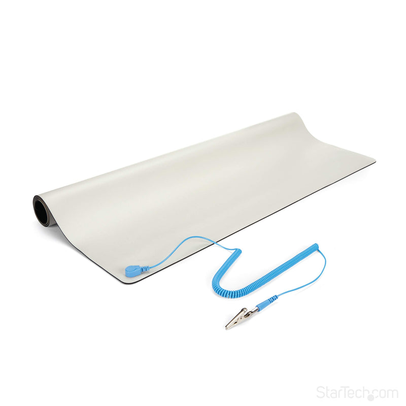 StarTech.com Anti-Static Mat - 25â€ x 27.5â€ Electrical Grounding Desk Pad - For Home or Work - Beige (M3013)