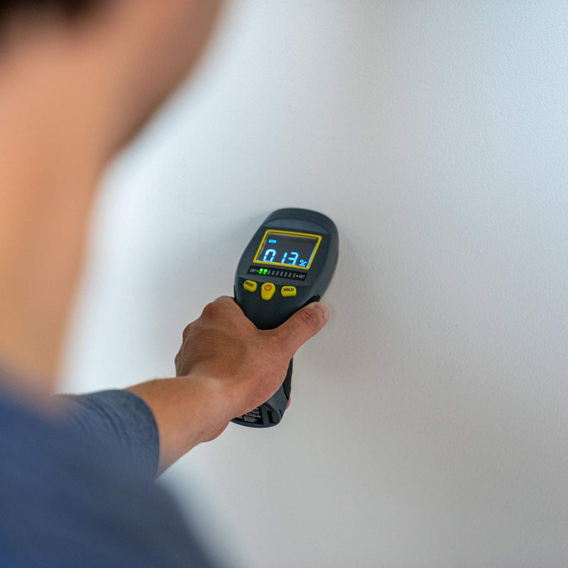 General Tools LCD Moisture Meter MM8 - Leak and Humidity Detector - Pinless and Non-Invasive Pinless/White on Black Screen