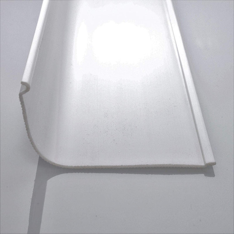 Beam Lighting 36” Curved Under Cabinet Light Cover Replacement | White Ribbed Acrylic Diffuser | 35-7/8” Length x 2-3/4” Width x 1-3/8” Height (Please Check Size is Correct Before Ordering)