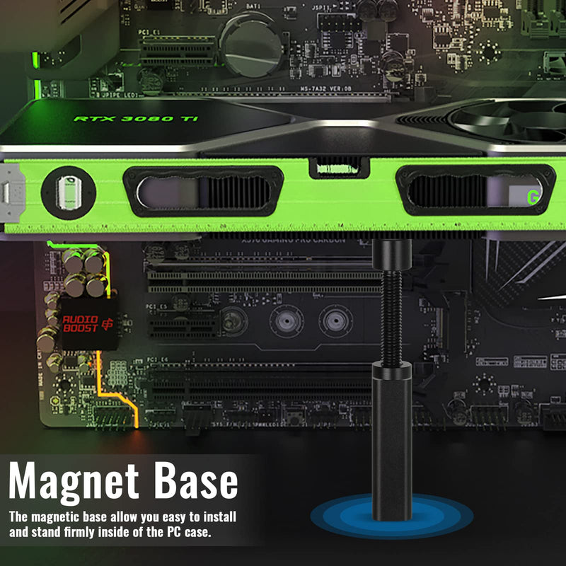 GPU Support Bracket, Adjustable Height Graphics Card Support Desktop Computer PC Telescopic Graphics Card Bracket GPU Brace Video Card Anti Sag GPU Holder Stand for Prevent Universal Graphics Card L