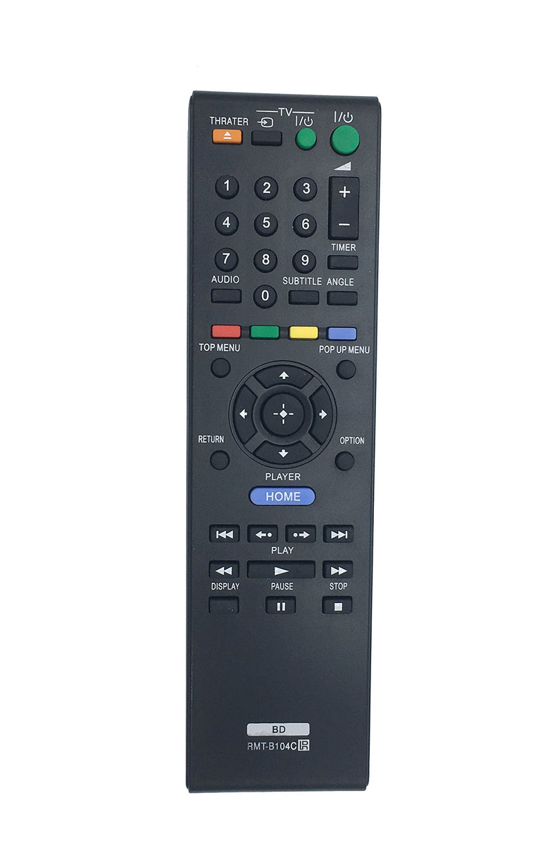 Replace Remote for Sony BLU-RAY DVD Player Remote BDP-BX59 BDP-X2 BD-EV870 RMT-B102A RMT-B103A RMT-B104A RMT-B105A RMT-B107A RMT-B109A RMT-B112A RMT-B119A RMT-B108P RMT-B105A