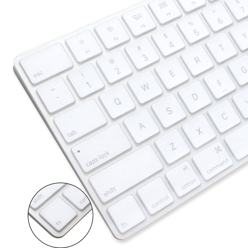 ProElife Ultra Thin Silicone Keyboard Protector Cover Skin for Apple iMac Magic Keyboard & Magic Keyboard 2 (WITHOUT Numeric Keypad, U.S Version, Model: MLA22L/A--A1644) (Transparent) for Magic Keyboard (MLA22LL/A) AClear