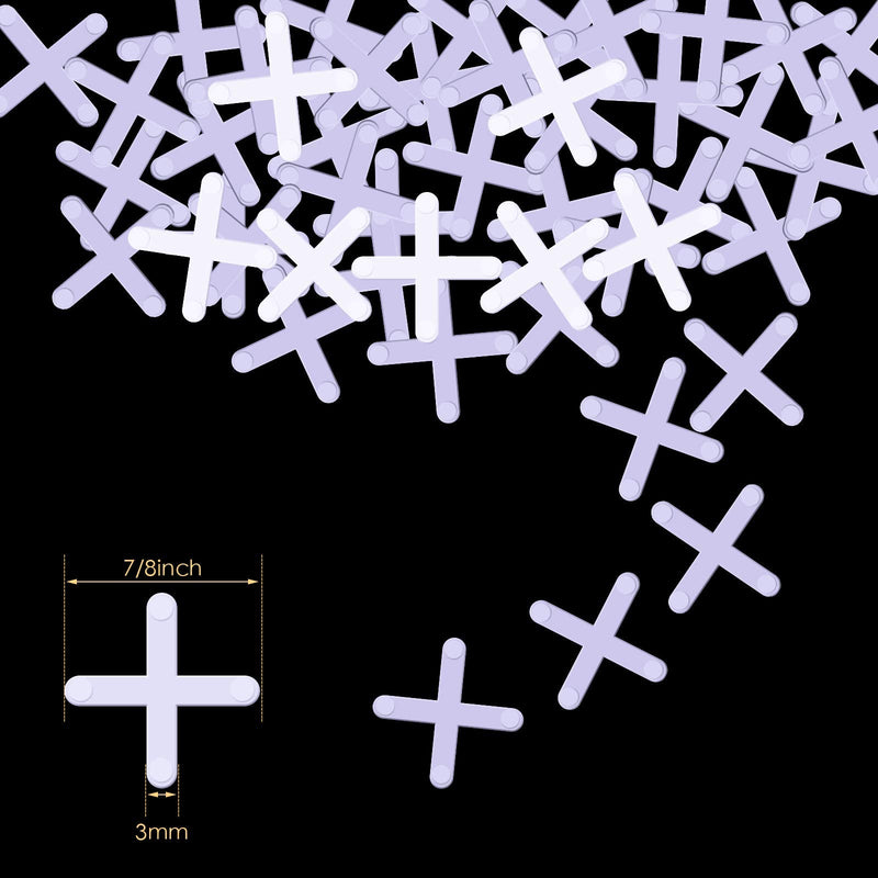 500 Pieces Wide Tile Spacers Tiles Leveler Spacers Replaceable Tile Levelers Wall Floor Cross Spacers for Ceramic Tile and Stone Installation (1/8 Inch) 1/8 Inch