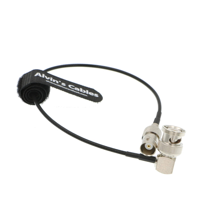 Alvin's Cables BNC Right Angle Male to BNC Female SDI Cable for Camera 50 Ohm Male to Female 30cm
