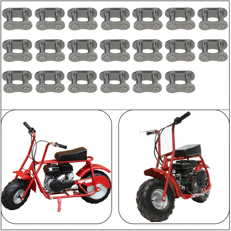 YOXUFA #35 Chain Master Connector Links for 79cc 79.5cc 80cc 97cc 100cc 212cc Coleman CT100U CC100X Baja Doodle Bug DB30 Harbor Freight Motovox Monster Moto Mega Moto Predator Go Kart Mini Trail Bike