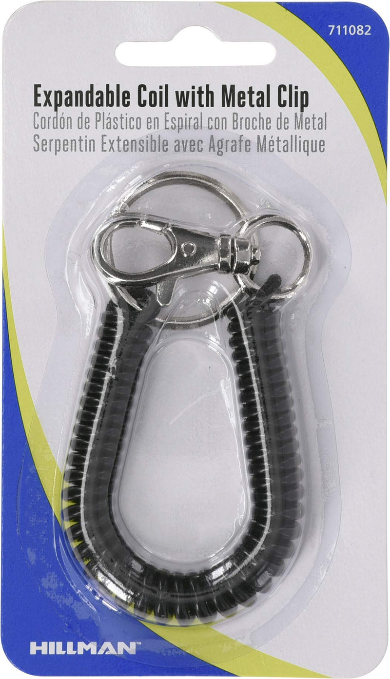 Hillman Expandable Coil with Metal Clip, 5 Pack