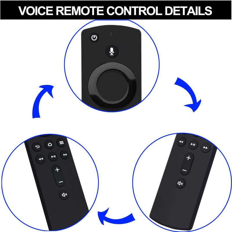 Replacement Voice Remote Control (2nd GEN) L5B83H with Power and Volume Control fit for Amazon 2nd Gen Fire TV Cube and Fire TV Stick,1st Gen Fire TV Cube, Fire TV Stick 4K, and 3rd Gen Amazon Fire TV