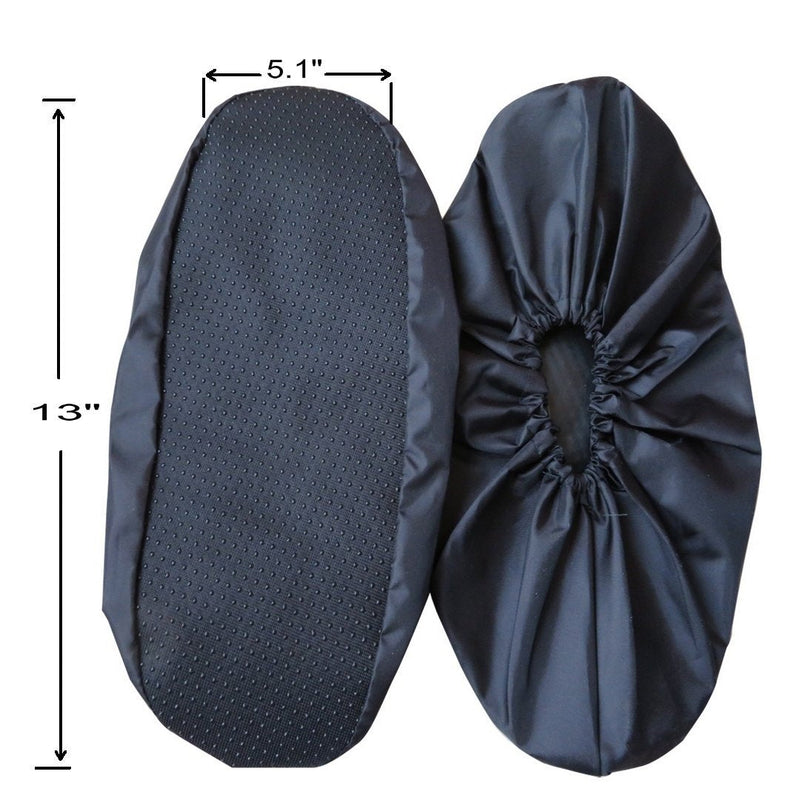 Dearyhome 2 Pairs Washable Reusable Shoe Covers Non Slip Work Boot Covers Shoe Protector for Household Contractors, X large