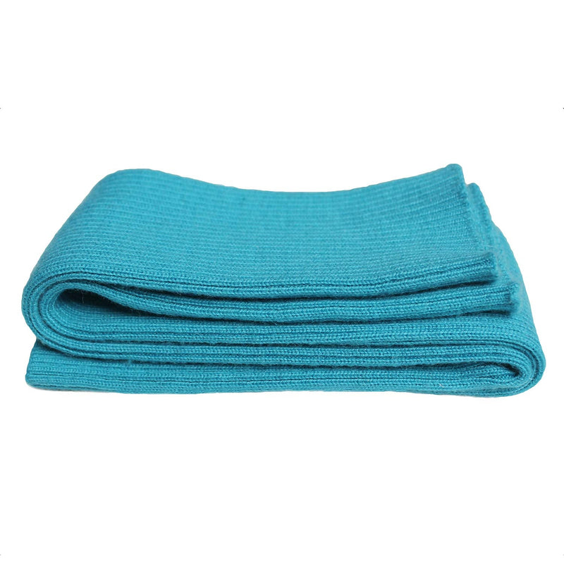 Share Maison Fingerless Arm Warmers for Women Winter Stretchy Gloves Cashmere Wool Gloves 50cm Extra Long Gloves 2-lake Blue