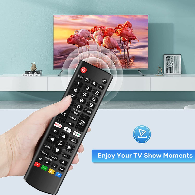 Universal Remote for LG TV Remote Control (All Models) Compatible with All LG Smart TV LCD LED 3D AKB75375604 AKB75095307 AKB75675304 AKB74915305, Remote Control for LG TV Remote Wr Holder & Battery