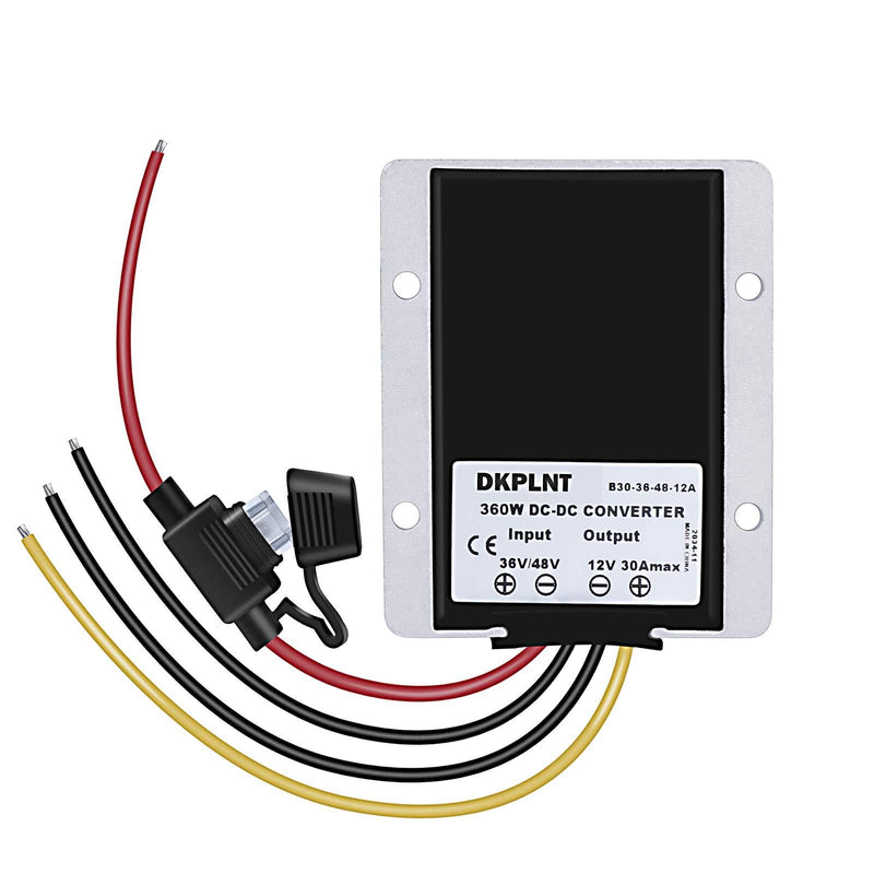 DPLANET 30A 360W 12v Golf Cart 48V 36V to 12V Converter Voltage Regulator Golf Cart Voltage Converter Waterproof
