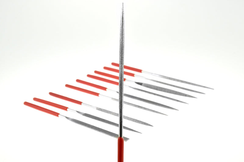 SE 10-Piece Diamond Needle File Set with 150 Grit - 744DF-R