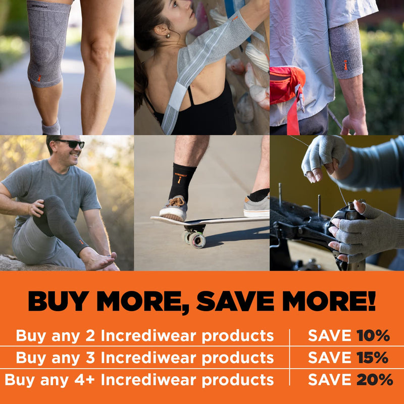 Incrediwear Arm Sleeves For Men and Women to Help Muscle Recovery Small/Medium (Pack of 1) Black