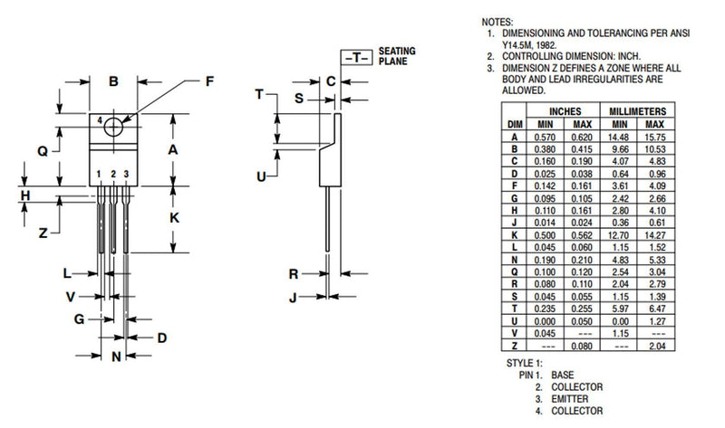 Bridgold 20pcs TIP122 TO-220 NPN Darlington Bipolar Power Transistor, 5 A 100 V HFE:1000, 3-Pin
