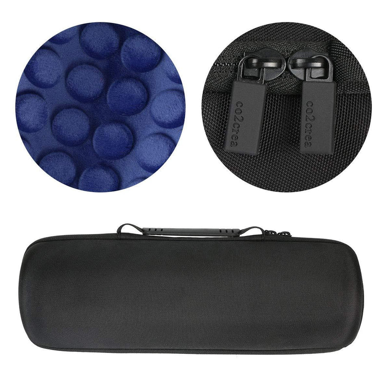 co2crea Hard Travel Case Replacement for Ultimate Ears UE MEGABOOM 3 Portable Bluetooth Wireless Speaker (Lagoon Blue case for Speaker and Charging Dock) Black Case + Inside Lagoon Blue