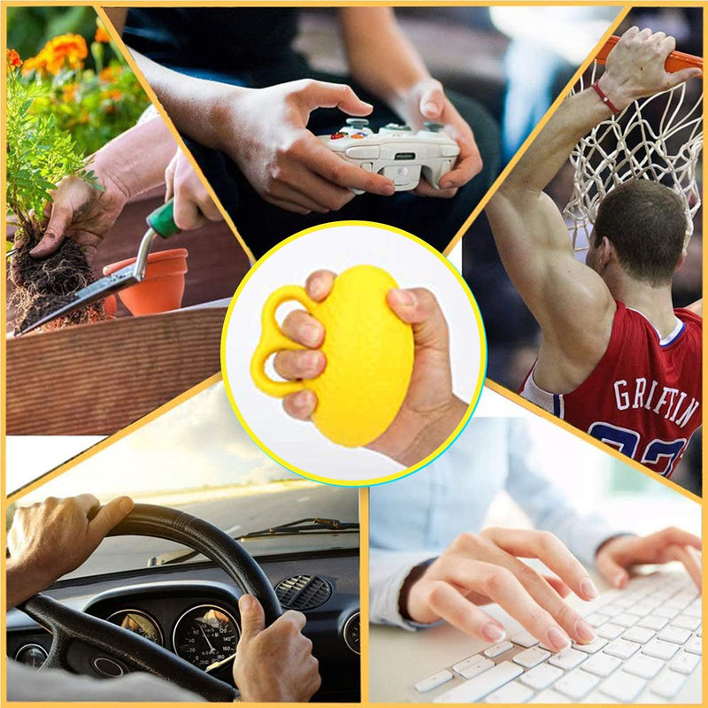Finger Ball Exerciser Grip Ball Strength Squeeze Stress Balls for Hand, Finger Grip Strengthening Exercise for Hand