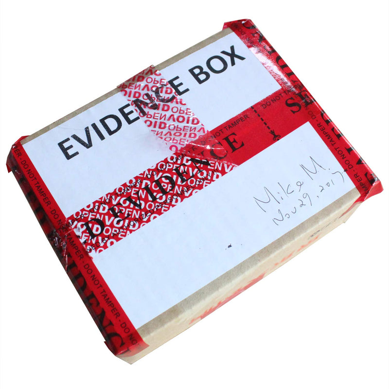 2 Rolls Precut Total Transfer Tamper Evident Warranty Void Security Seal Tapes for Evidence Box & Envelopes, Shipment, Mail, Door, and More (1 in x 55 Yards x 2 mil, Easy-to-Tear, Red – TamperSTOP)