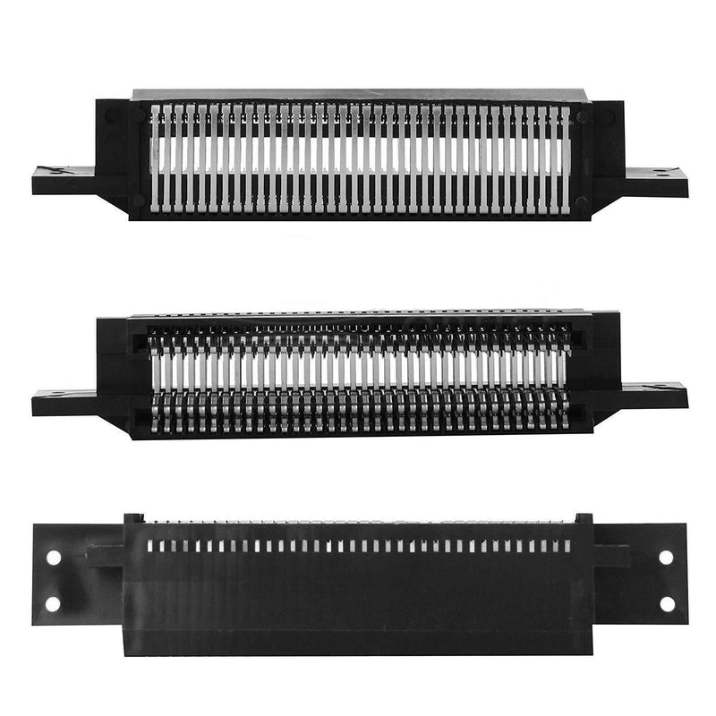SUNJOYCO 72 Pin Replacement Connector Cartridge Slot and 3.8mm Screwdriver Bit Open Tool for Nintendo NES 8 Bit System - Repair Part 72 Pin Connector+3.8mm Screwdriver
