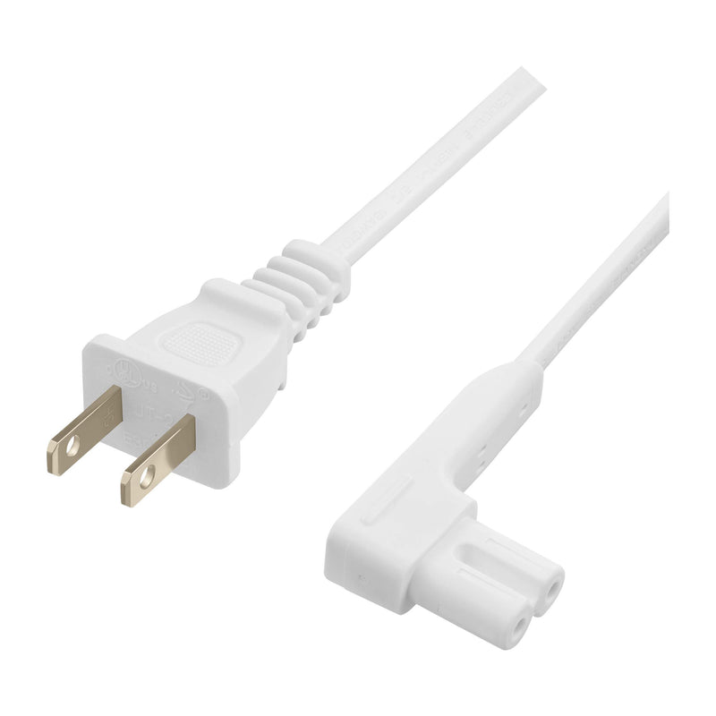 Vebner 3-Foot 2-Pack Power Cord Compatible with Sonos One, Sonos One SL, Sonos Play-1 Speakers - Power Plug Cable (Standard, White) Standard