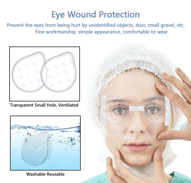 Azwood Post Surgery Eye Protection Clear Ventilated Eye Patch (Pack of 2)