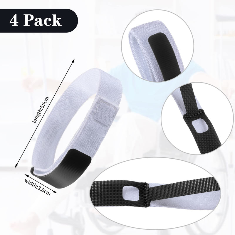 4 Pieces Catheter Supplies Foley Catheter Stabilization Device Holder Urinary Legband Leg Strap Tube Holder Anti Slip Anti Irritation Silicone Grip (Black) Black