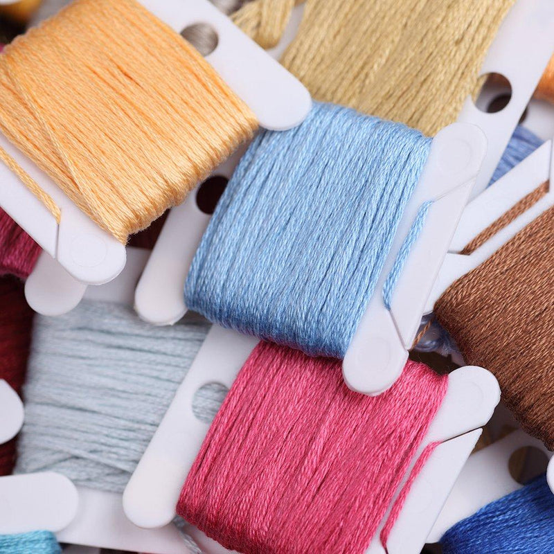 Caydo Embroidery Floss 50 Skeins, Friendship Bracelets String with 12 Pieces Floss Bobbins