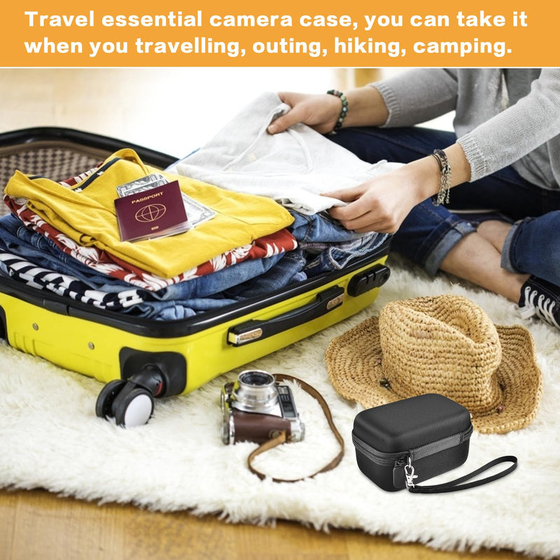 Case Compatible with Femivo/for IWEUKJLO/for KVUTCIEIN Vlogging Camera. Storage Holder Organizer Travel Bag for Canon PowerShot G7 X Mark/for Olympus TG-6 Underwater Camera (Box Only) - Grey Inner