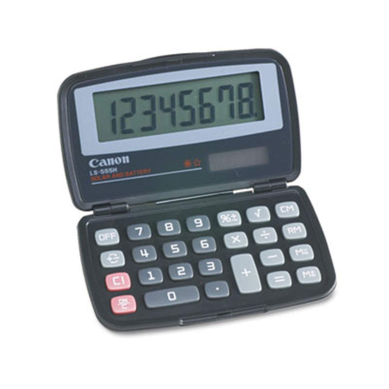 CANON Wide Format 4009A006AA LS555H Handheld Foldable Pocket Calculator, 8-Digit LCD