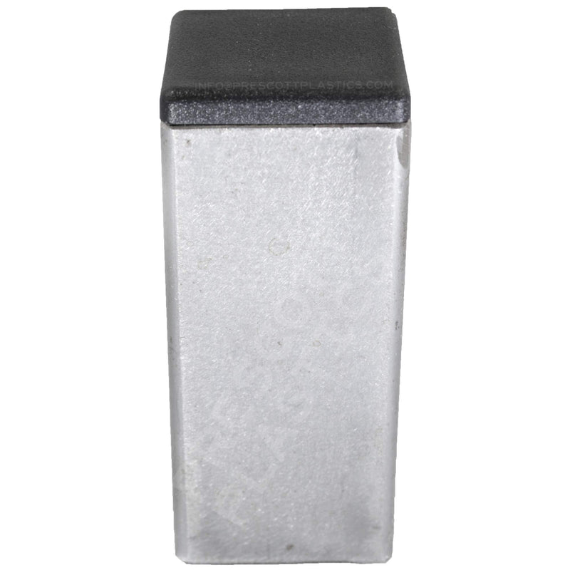Prescott Plastics 1.5" Inch Square Plastic Plug Insert (20 Pack), Black End Cap for Metal Tubing, Fence, Glide Insert for Pipe Post, Chairs and Furnitures 20