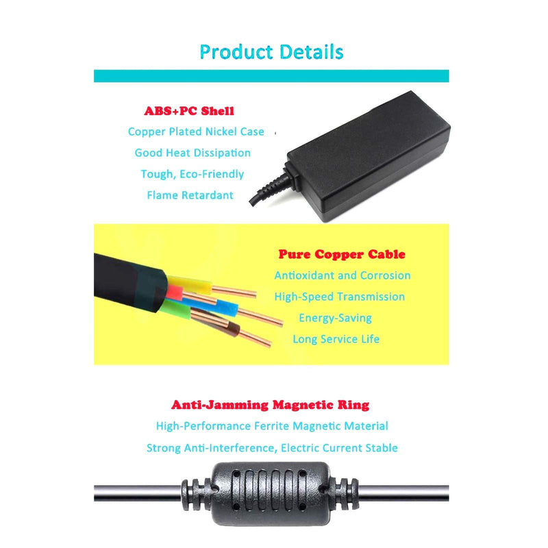 USB-C Charger Power Adapter Replacement for Acer Chromebook R13 11 11A G6 EE Convertible CB5-312T N16Q12 N17Q5 N18Q1 N15Q13 PA-1450-78 PA-1450-80 A16-045N1A ADP-45PE B Chromebook 315